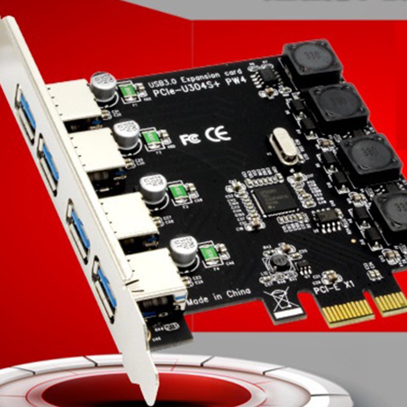 Card Mở Rộng PCI-E Chuyên Nghiệp BT BT Sang USB 3.0 PCI Cho Máy Tính Để Bàn (4 Por