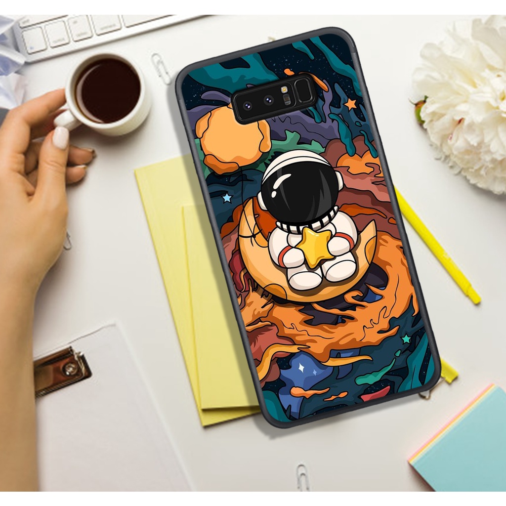 ỐP LƯNG SAMSUNG NOTE 8-SAMSUNG NOTE 9   , IN HÌNH ASTRONAUT PHI-HÀNH-GIA, MÀU SẮC BẮT MẮT