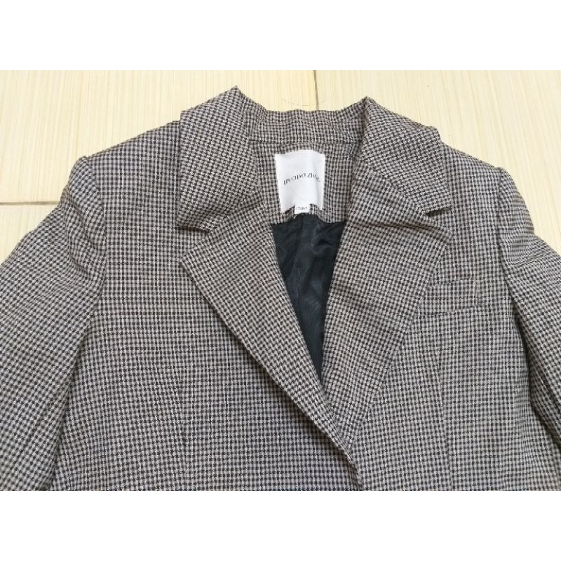Áo vest blazer họa tiết caro răng sói size S-M thanh lý