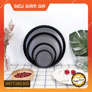 [HÀNG MỚI] Khuôn bánh tart tròn chống dính đế rời, size 4/6/8/9 inch CHẤT LƯỢNG CAO