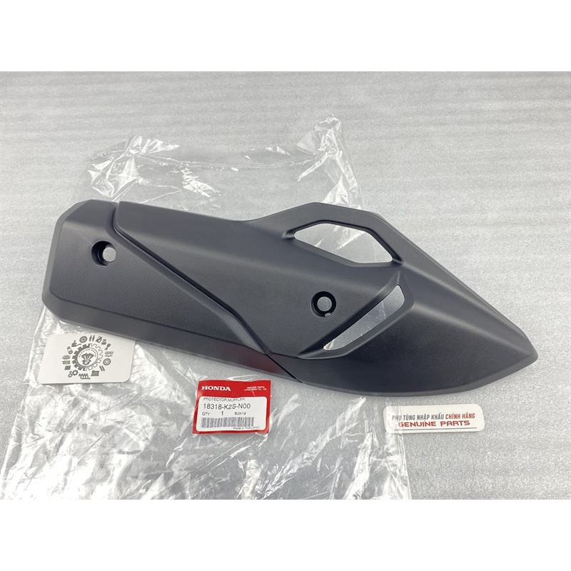 Ốp pô zin VARIO 160, CLICK 160 chính hãng Honda, Pát che pô 18318K2SN00