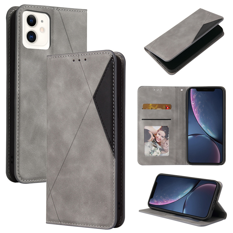 Casing Xiaomi Redmi Note 7 8 Pro 8T 9C 9A 9 Prime 8A 8 7A Flip Leather Case Auto Closing Magnetic Cover Frosted Stripe Full Shell