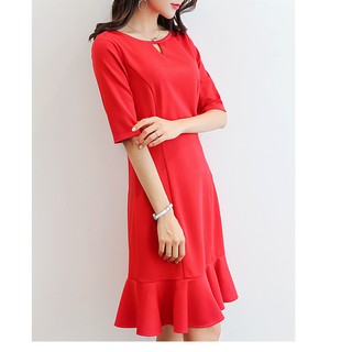 Đầm công sở đuôi cá