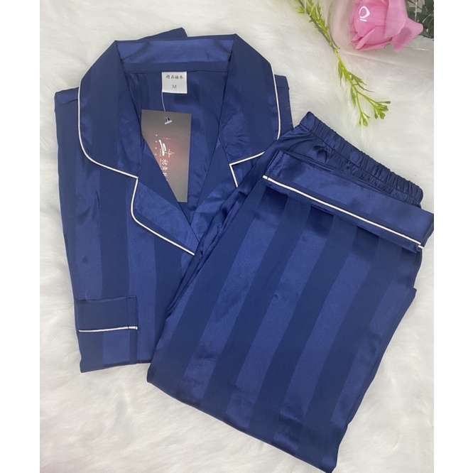 Đồ ngủ bộ lụa Latin (lụa pháp) quần dài, tay cọc cho nữ | BigBuy360 - bigbuy360.vn