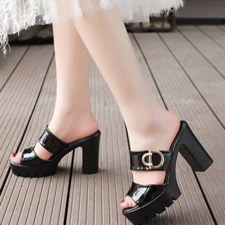 Dép hở mũi cao gót quyến rũ sành điệu cho nữ