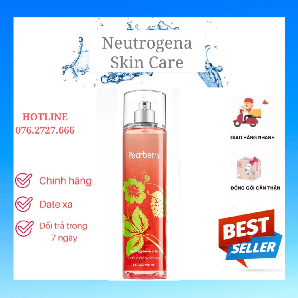 Xịt Thơm Toàn Thân Bath And Body Works - Pearberry Body Mist