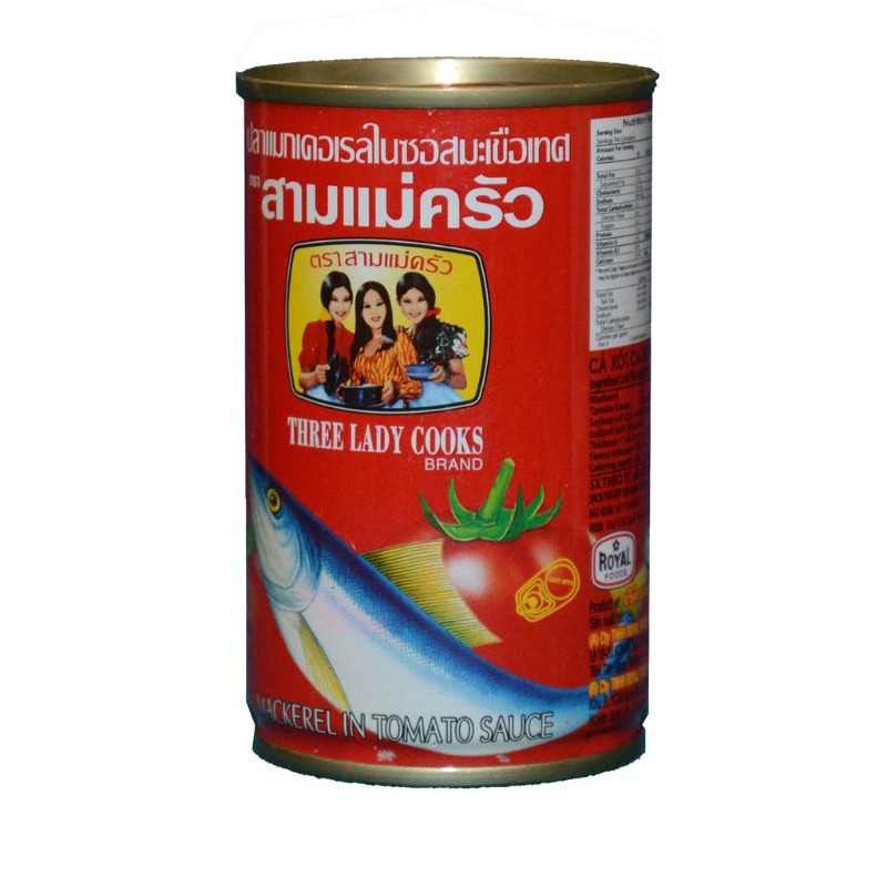 [Combo 5 hộp] Cá nục sốt cà 3 Cô Gái Hộp 155g