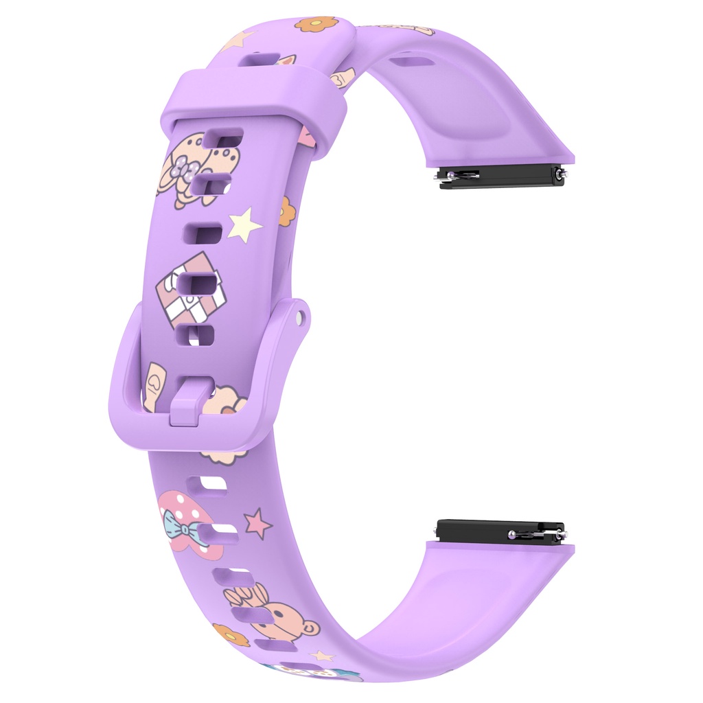 Dây Đeo Silicon Họa Tiết Rằn Ri Thời Trang Cho Đồng Hồ Thông Minh Huawei band 7