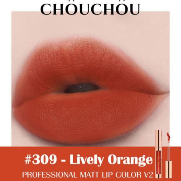 ✅ (HÀNG CHUẨN AUTHENTIC) SON KEM LÌ CHOU CHOU PROFESSIONAL MATT LIP COLOR V2