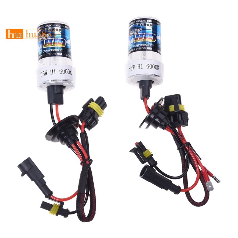 Set 2 Bóng Đèn H1 Xenon 55w 6000k Cho Xe Ô Tô