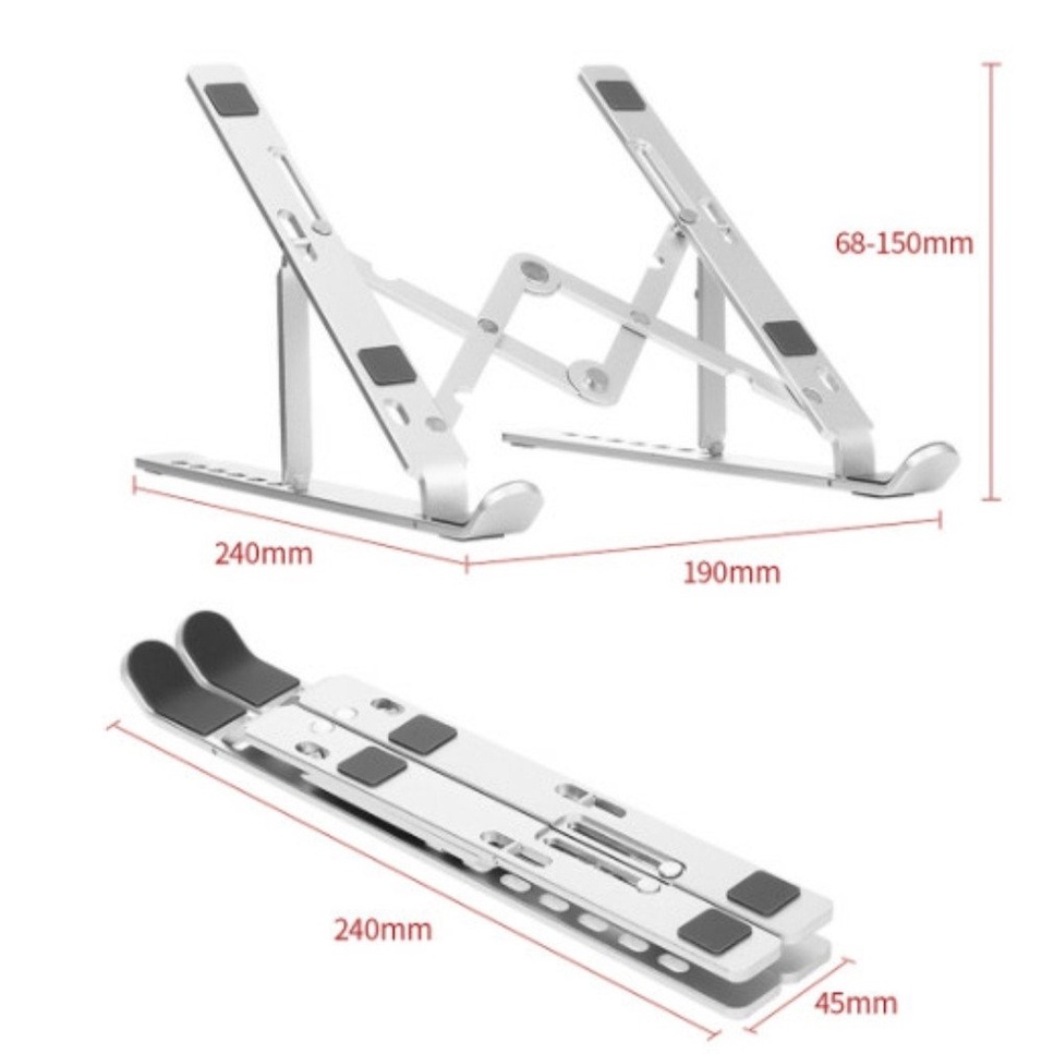 Giá đỡ Laptop Giá Đỡ Tích Hợp Đế Tản Nhiệt Chống Trượt Tiện Lợi Cho Laptop 12 - 15Inch siêu xịn