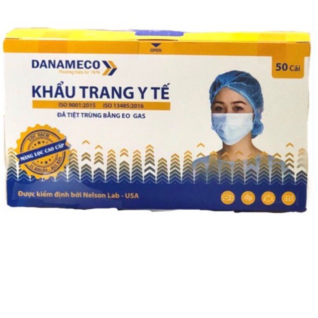 [HOT Mùa dịch] Khẩu trang Danameco với màng lọc cao cấp, lọc khuẩn >98%