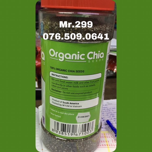 Hạt chia hủ Organic Chia hủ 1 kg