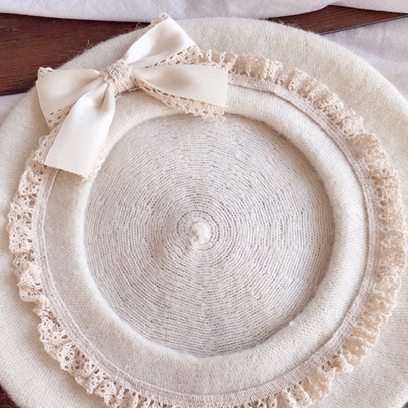 Mũ Nồi Lông Màu Trơn Bảo Vệ Tai Kiểu Pháp Cổ Điển Dành Cho Nữ