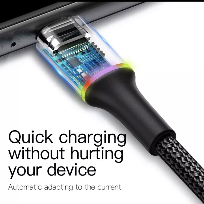 Cáp sạc nhanh siêu bền Baseus Data Micro USB sạc nhanh 3A,cho Samsung/ Xiaomi/ Oppo/ LG / Huawei dài 1m