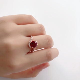 Nhẫn Mạ Bạc Đính Đá Zircon Hình Hoa Hồng Phong Cách Âu Mỹ Thời Trang