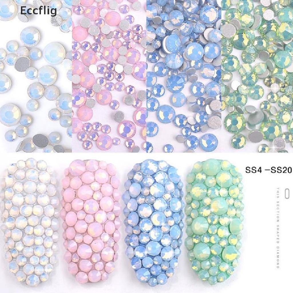 Đá Opal pha lê nhiều kích cỡ đính móng nghệ thuật