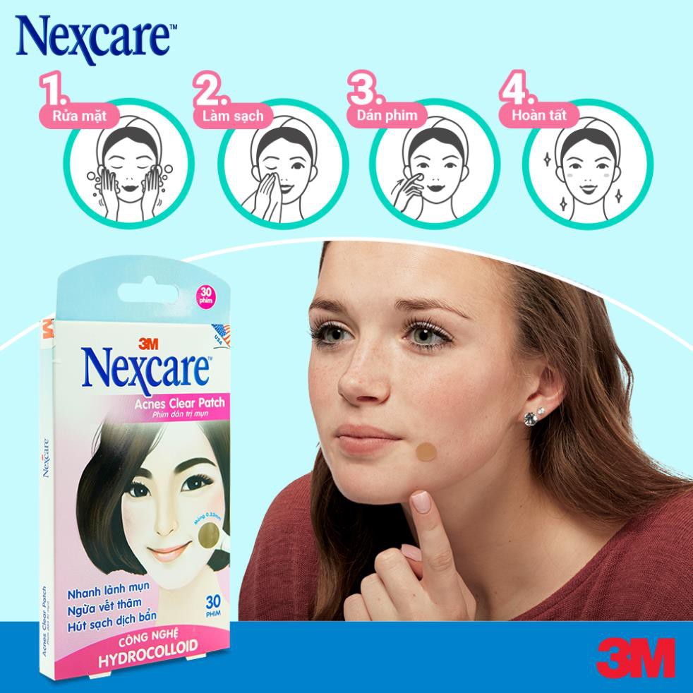 (HÀNG CHÍNH HÃNG) Miếng dán mụn 8mm Nexcare 3M TA030 30 miếng RẤT HIỆU QUẢ