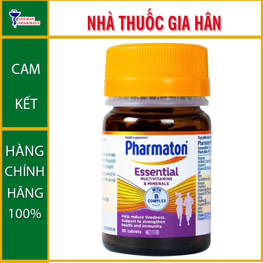 PHARMATON ESSENTIAL bổ sung vitamin hộp 30 viên , Gia hân