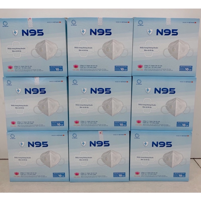 Khẩu trang y tế N95 có van thở, khẩu trang kháng khuẩn, hàng chính hãng