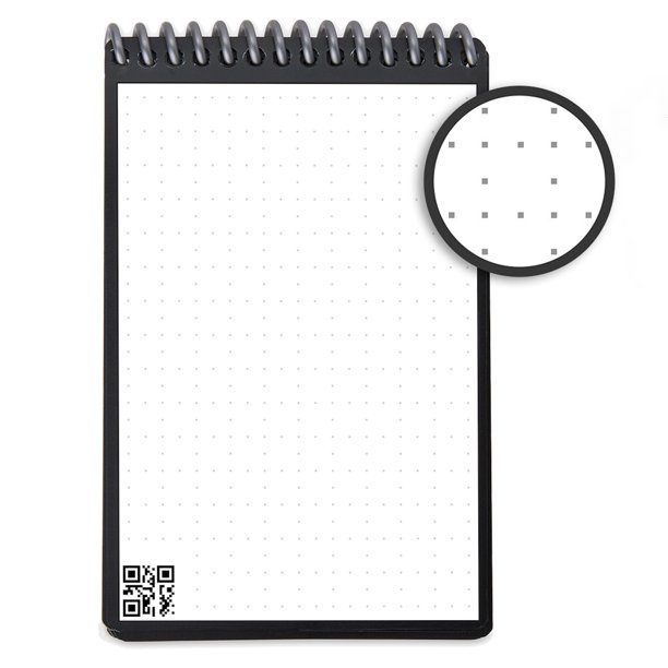 Rocketbook Sổ tay thông minh tái sử dụng, thân thiện với môi trường có lưới chấm với bút Frixion, kết nối app điện thoại