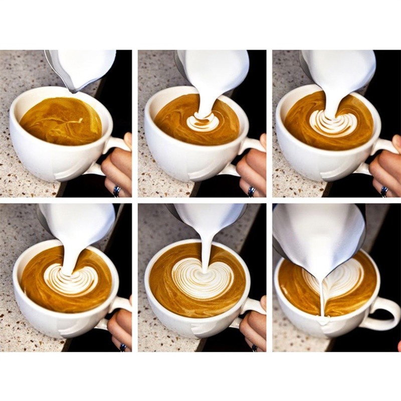 Ca Tạo Bọt Cafe - Ca Đánh Sữa Bằng Inox 100% Dung Tích 350/600ml ( Có Chia Vạch )