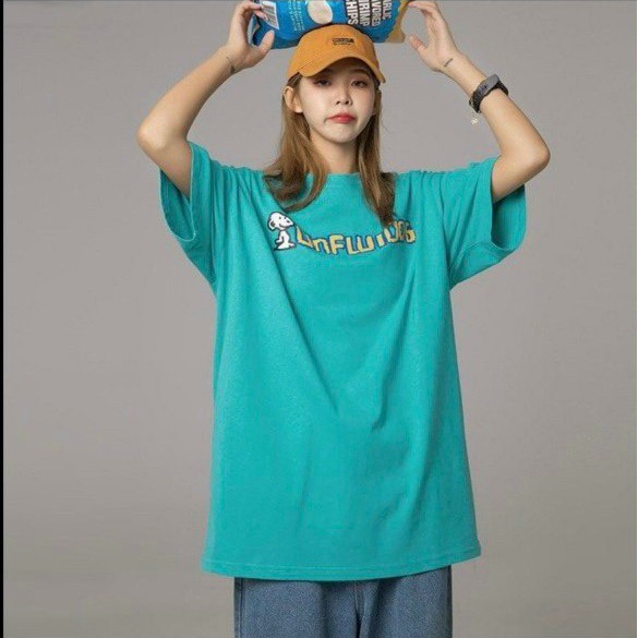 Áo phông form rộng tay lỡ unisex - in hình sticker cute