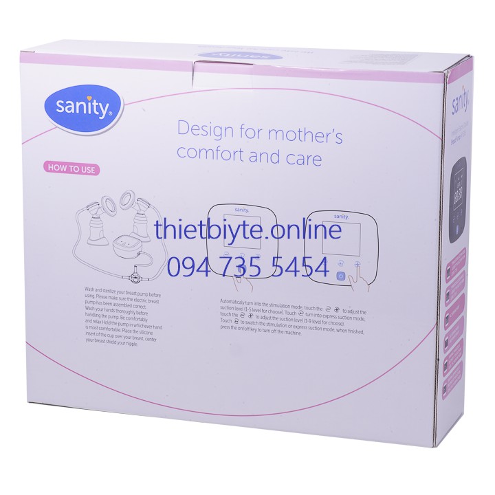 Máy hút sữa bằng điện hai kênh SANITY AP-5316