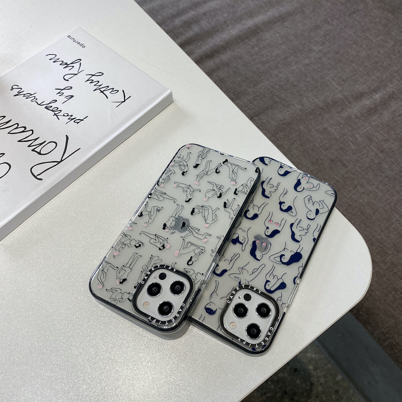 Ốp Điện Thoại Trong Suốt Vẽ Phác Thảo Nghệ Thuật Cho iPhone 15 14 13 12 11 Pro Max Mini X XS XR 6 6s 7 8 Plus