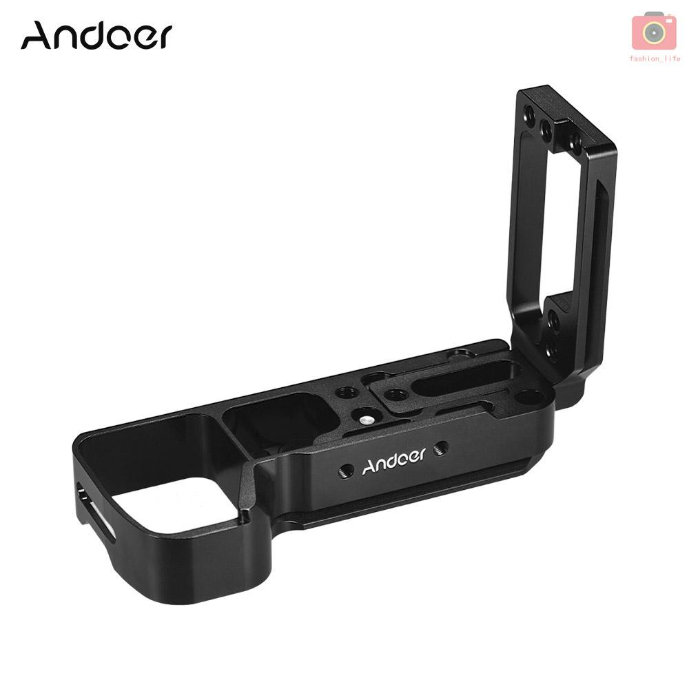 Andoer L-shaped Aluminum Alloy Quick Release Plate L Bracket Plate Quick Release Baseplate with Side Plate for Sony A7III A7MIII A7RIII A9 ILDC cameras