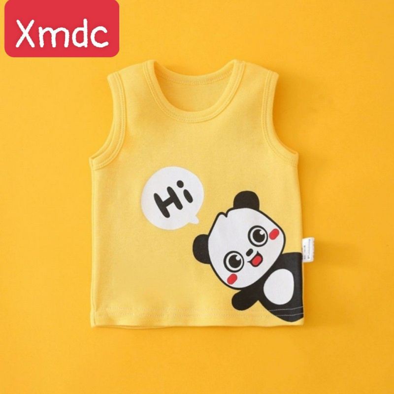 áo thun ba lỗ hình thú chất cotton bé yêu