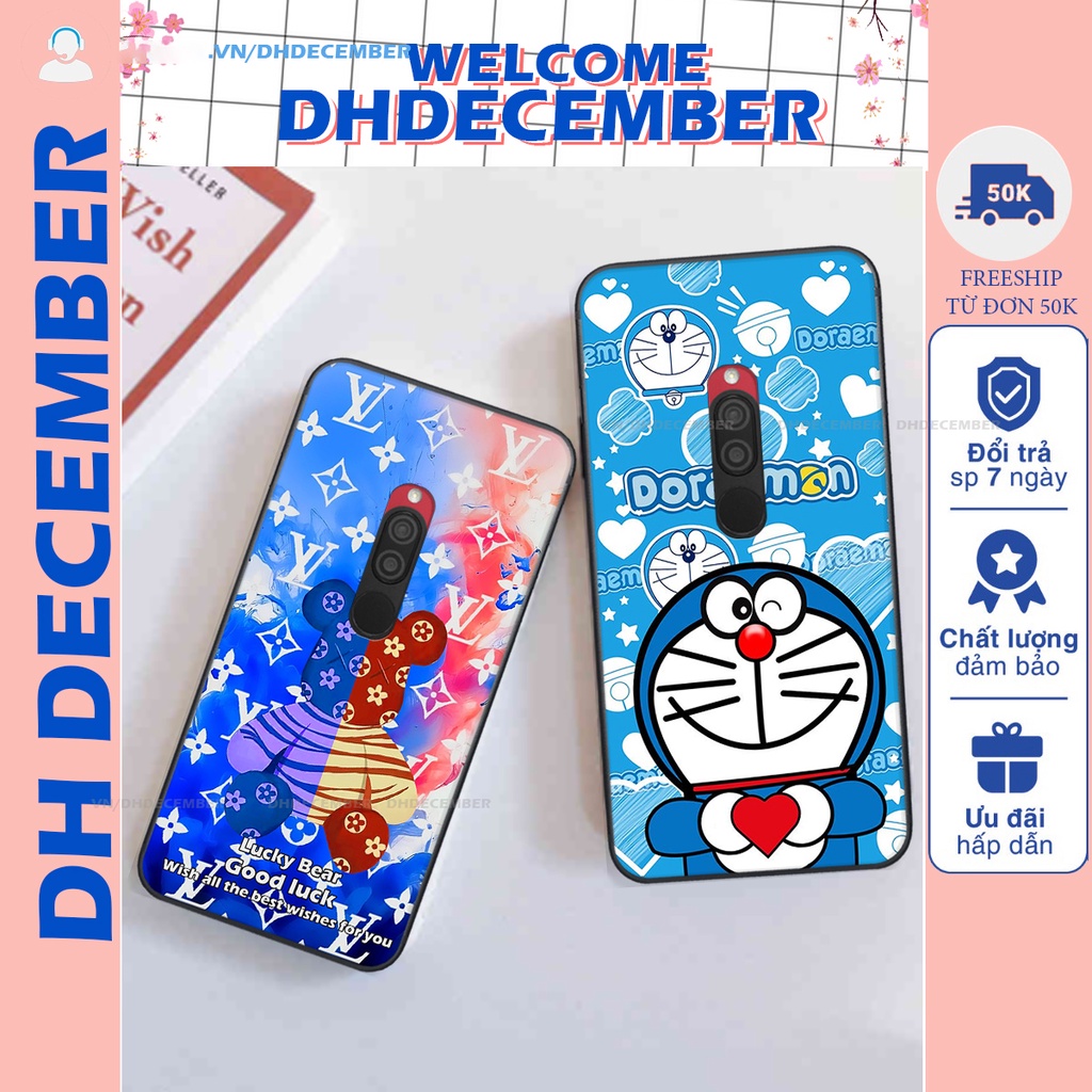 Ốp lưng Xiaomi REDMI 8 in hình gấu K@ws, gấu nâu, dor@emon RẺ- ĐẸP- BỀN