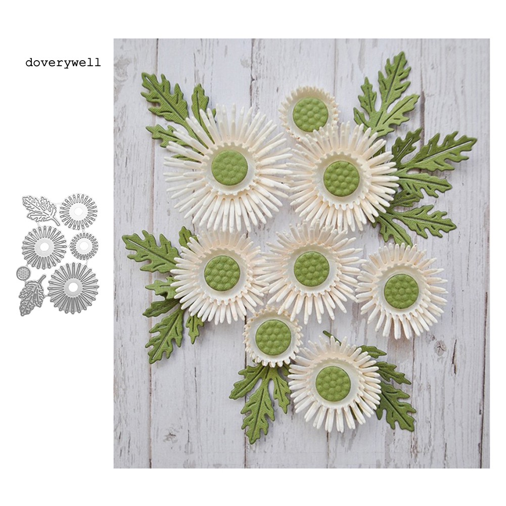 Khuôn Cắt Giấy Làm Từ Kim Loại Hình Hoa Lá Trang Trí Scrapbook