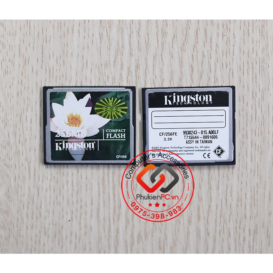 Thẻ nhớ CF 256mb kingston dùng cho máy cnc, máy tính công nghiệp, máy may công nghiệp
