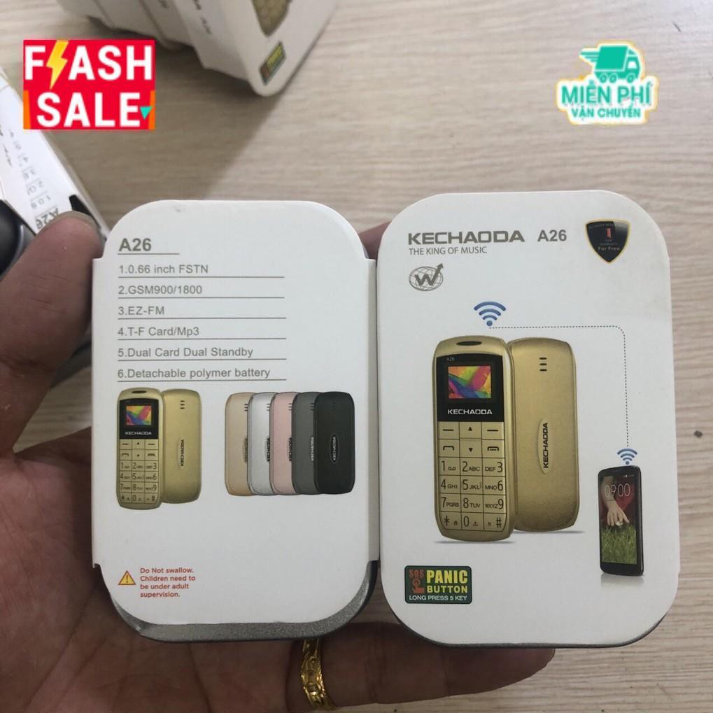 [Freeship toàn quốc từ 50k] Điện thoại mini Kechaoda A26 siêu nhỏ 2sim