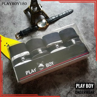 Hộp 4 cái quần lót đùi nam PLAY BOY hàng đẹp từ vỏ tới chất liệu dáng quần sịp