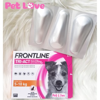 FRONTLINE TRIACT diệt ve rận, ruồi muỗi (chó từ 5-10kg, 1 hộp x 3 tuýp)