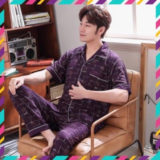 [ Hàng oder ] Đồ ngủ pijama nam chất lụa cao cấp [Hàng quảng châu]