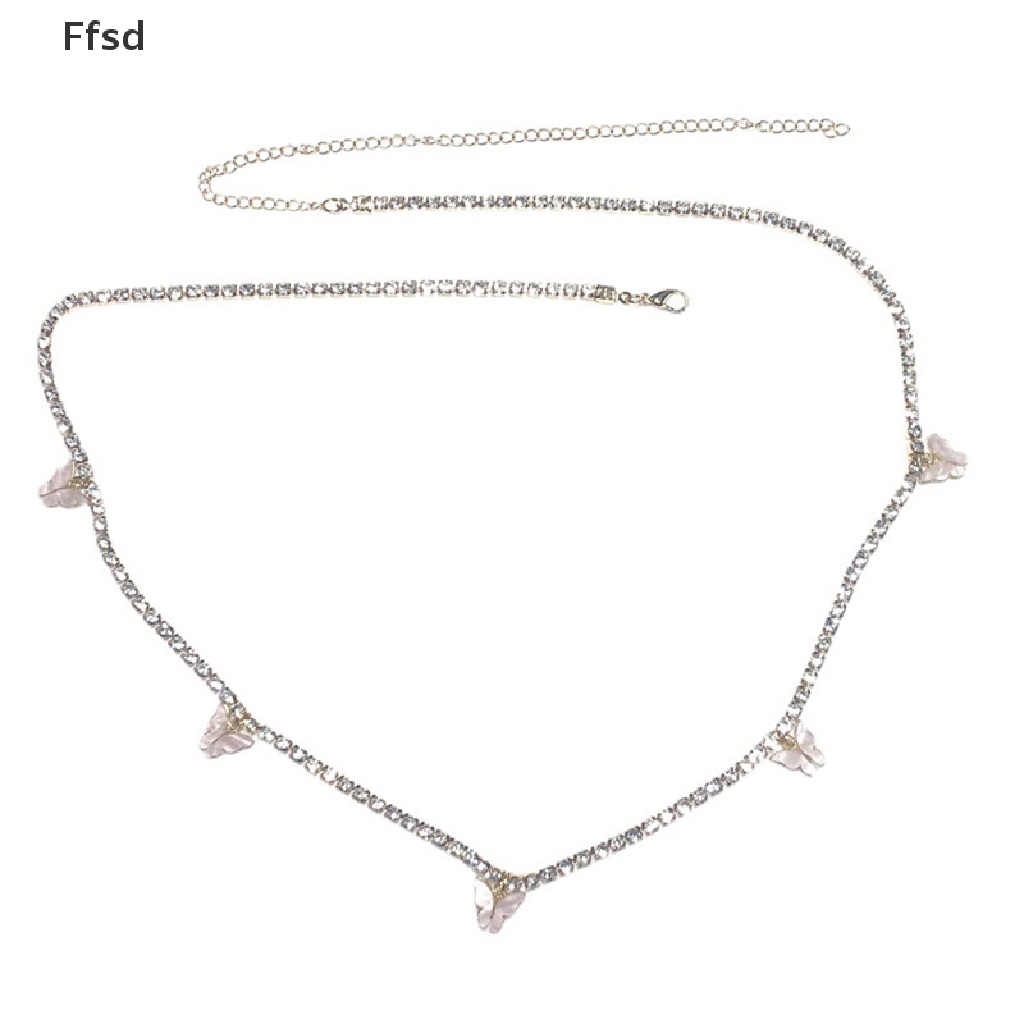 {Ffsd} Thắt Lưng Chuỗi Dây Xích Hình Bướm Đính Đá Cho Nữ