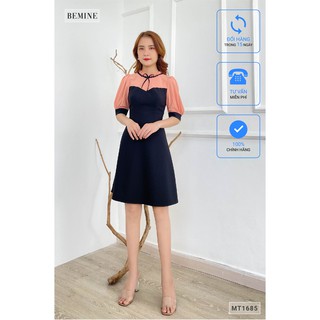 [Mã WABR19 giảm 15% đơn 300K] Đầm body phối nơ cổ BEMINE MT1685DEN