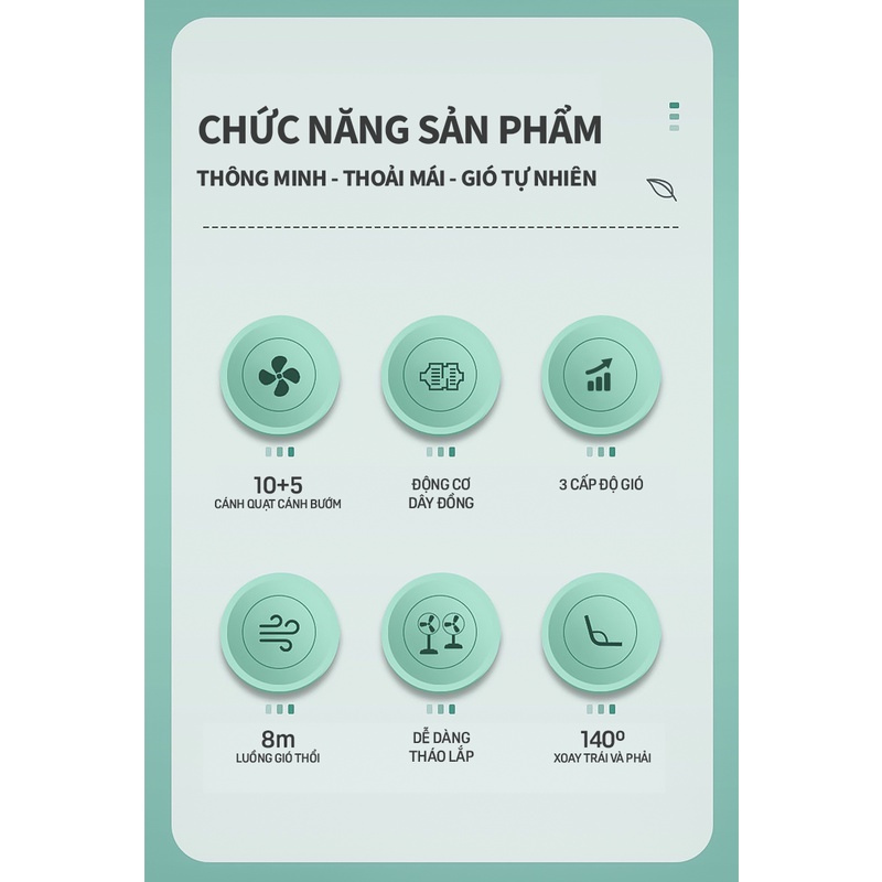 Quạt đứng TSUKI -2 Lớp cánh quạt dây đồng- Hàng phân phối chính hãng bảo hành 12 tháng.