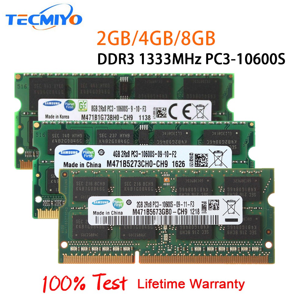 Bộ Nhớ Ram Samsung 8gb/4gb/2gb 2rx8 Ddr3 bus 1333mhz Pc3-10600S 204pin So-Dimm Cho Laptop | BigBuy360 - bigbuy360.vn