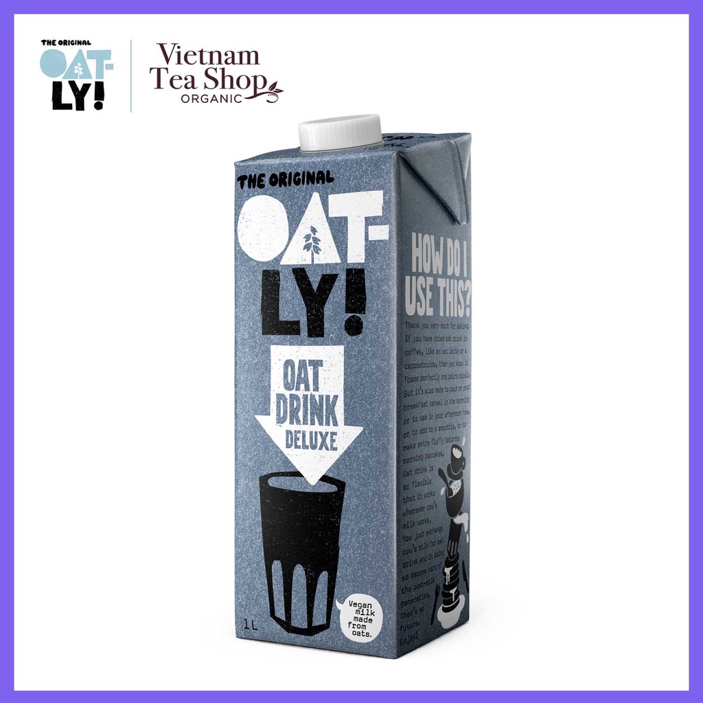 OATLY Sữa yến mạch Oatly Oat Drink Deluxe vị kem - Hộp 1L