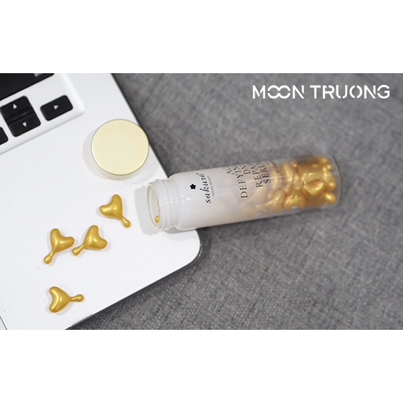 Sakura Placenta CoQ10 Serum chứa Tranexamic acid, tinh chất nhau thai Placenta, Co Enzym Q10, chiết xuất san hô, tảo biể