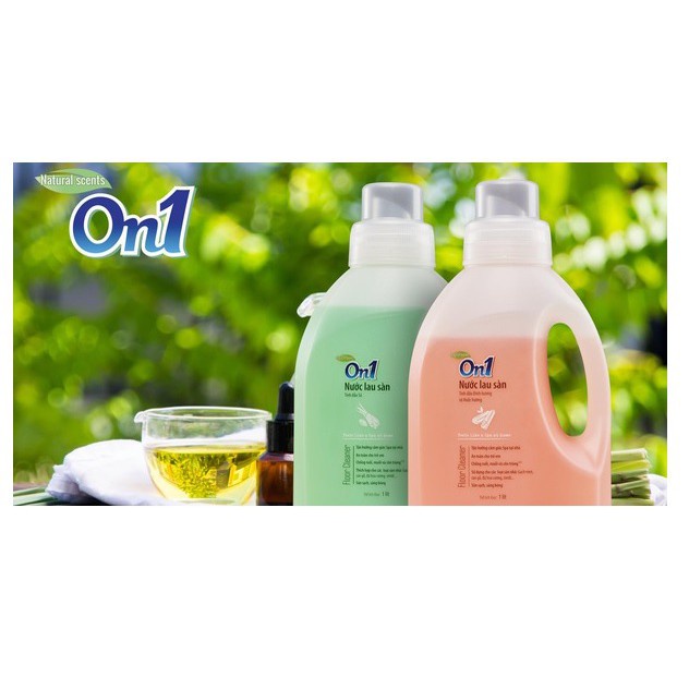 Nước lau sàn On1 tinh dầu Sả 3,6L LC301 sàn sạch, sáng bóng