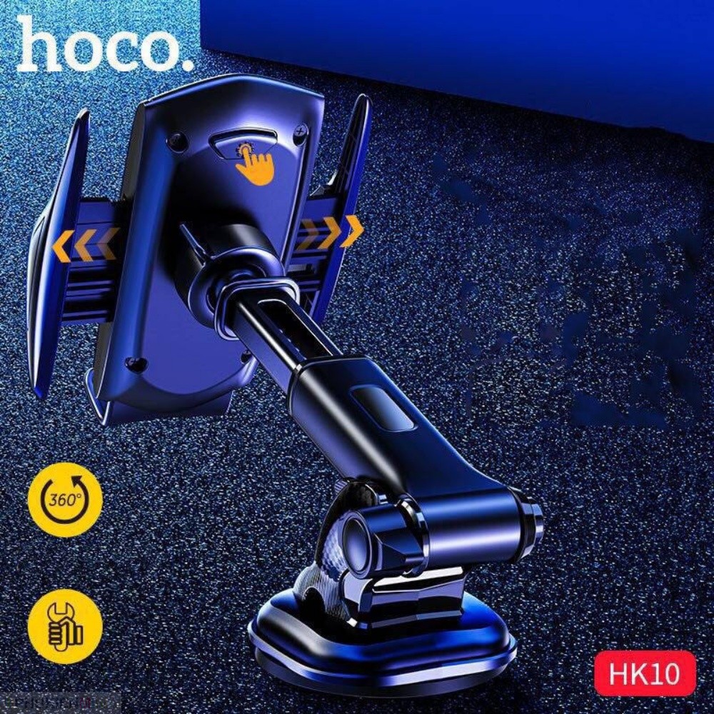 Giá đỡ kẹp điện thoại HOCO có khớp tay tăng giảm chiều dài dán, hít dán taplo, kính xe hơi ô tô | BigBuy360 - bigbuy360.vn