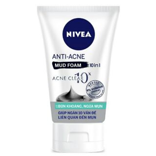 Sữa rửa mặt NIVEA bùn khoáng ngăn ngừa mụn 100g