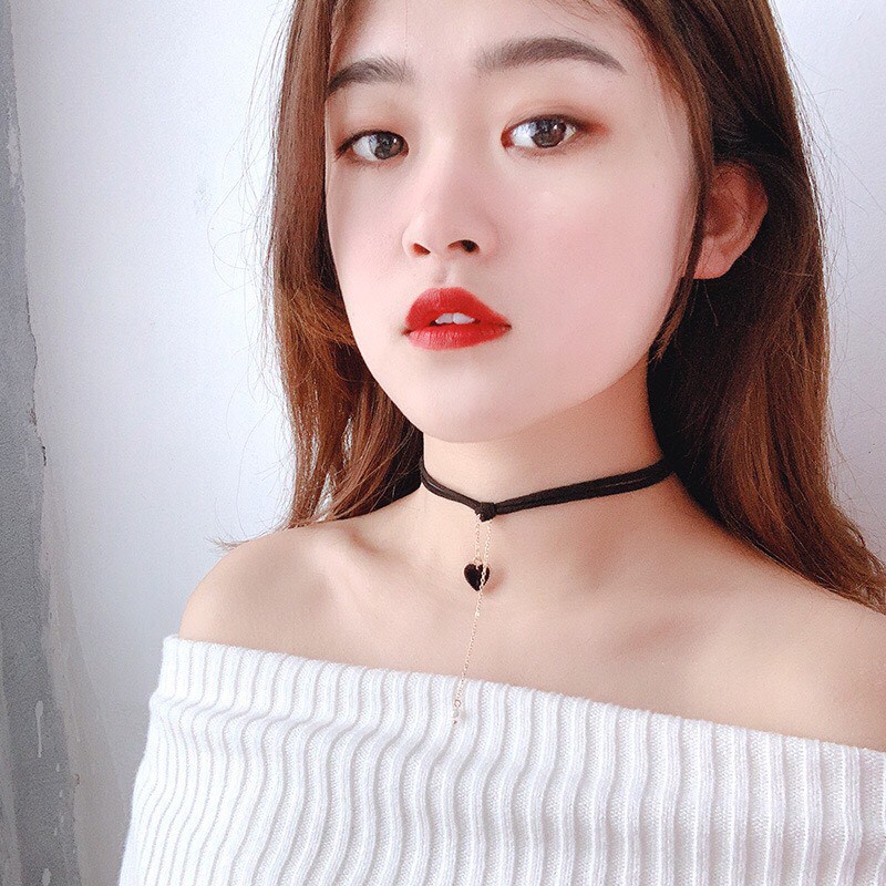 Choker trái tim choker tiểu thư - Mã AM09