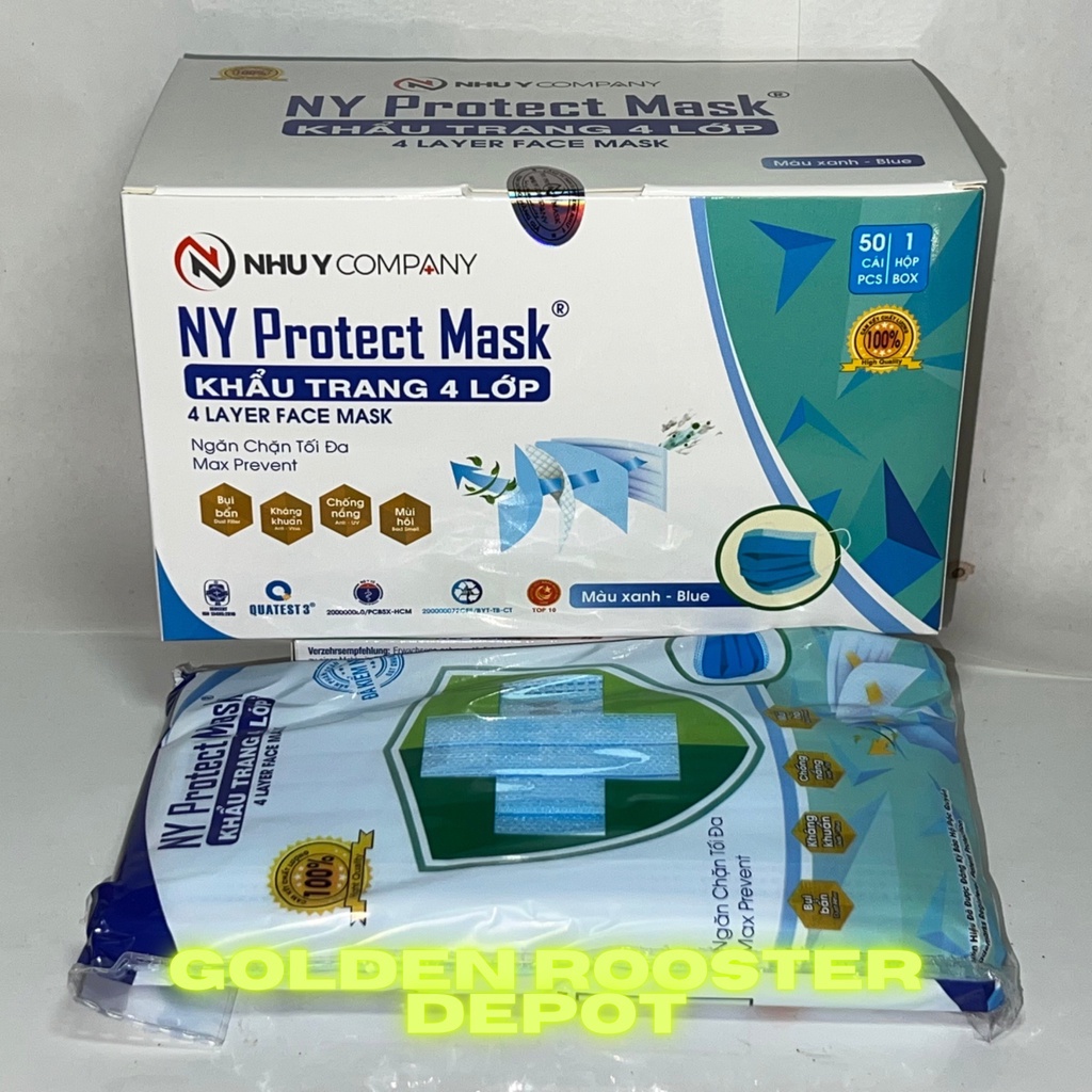 Khẩu trang y tế kháng khuẩn 4 lớp Như Ý