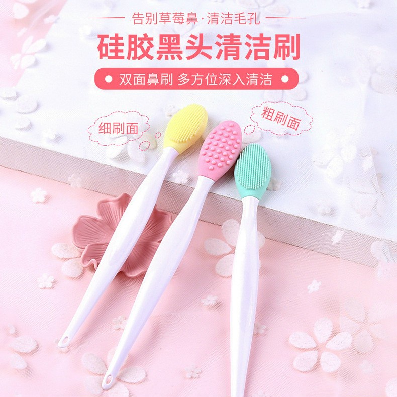 Cọ rửa mặt silicon 2 mặt tẩy tế bào chết